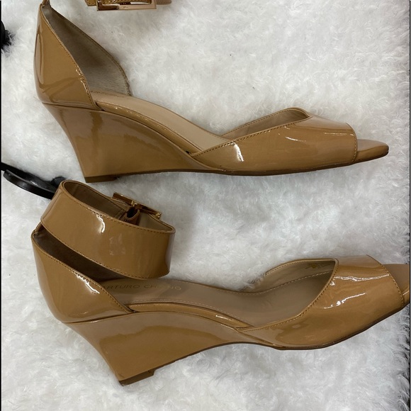 Chic Beige Arturo Chiang Wedges Size 9.5 - Picture 3 of 15
